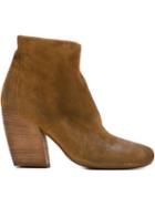 Marsèll Chunky Heel Ankle Boots, Women's, Size: 39.5, Nude/neutrals, Leather/rubber