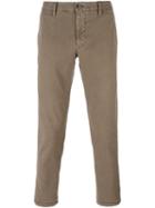 Incotex Slim Fit Trousers, Men's, Size: 31, Brown, Cotton/spandex/elastane