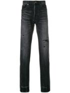 Saint Laurent Distressed Jeans - Black