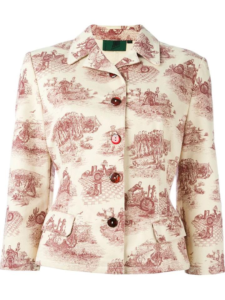 Jean Paul Gaultier Vintage Denim Printed Jacket