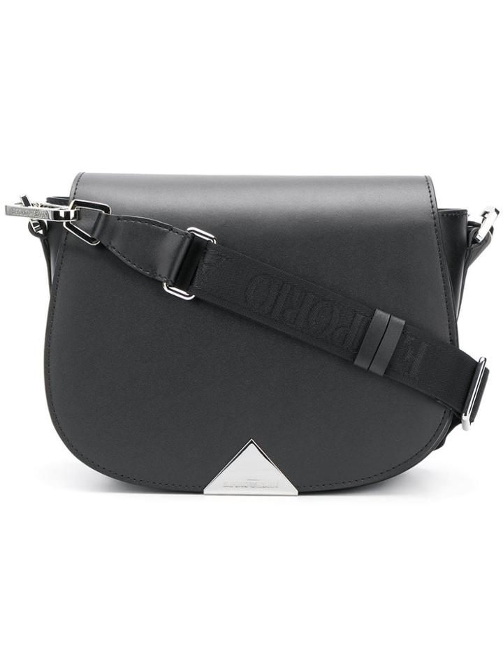 Ea7 Emporio Armani Rounded Shape Shoulder Bag - Black