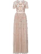 Needle & Thread Embellished Shift Dress, Women's, Size: 2, Nude/neutrals, Nylon/polyester