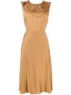 Boutique Moschino Bow-detail Dress - Neutrals