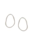 Maya Magal Simple Organic Link Earrings - Silver