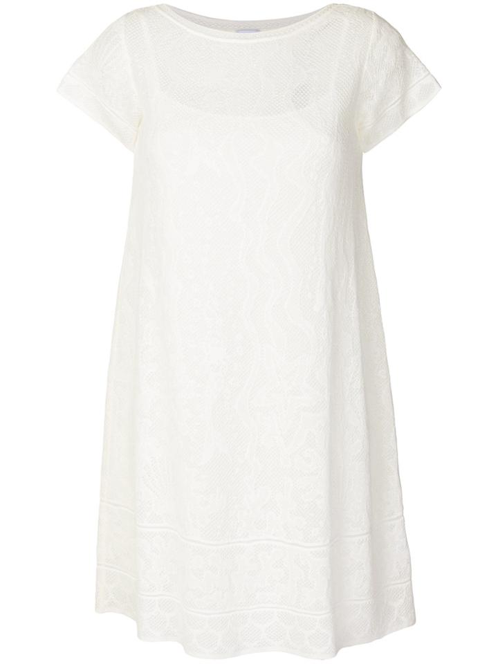 M Missoni Lurex Mini T-shirt Dress - White