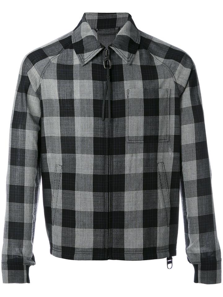 Lanvin - Checked Jacket - Men - Cupro - 46, Black, Cupro
