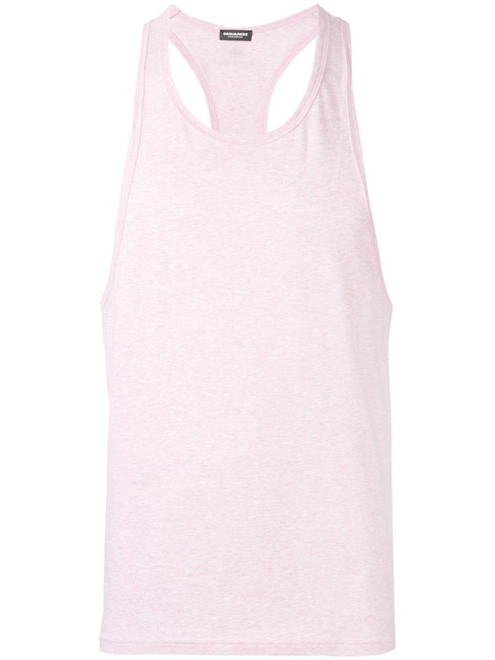 Dsquared2 - Racerback Tank Top - Men - Cotton/spandex/elastane - Xl, Pink/purple, Cotton/spandex/elastane