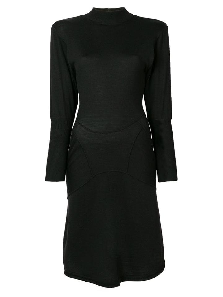 Alaïa Vintage Fitted Short Dress - Black