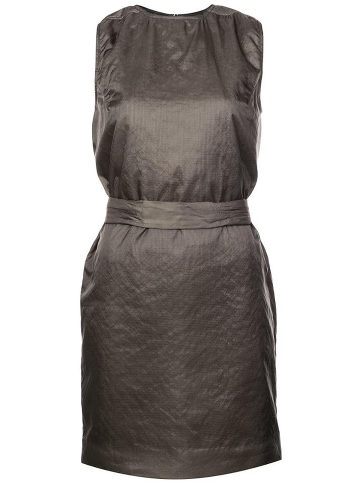 Rick Owens Belted Mini Dress - Grey