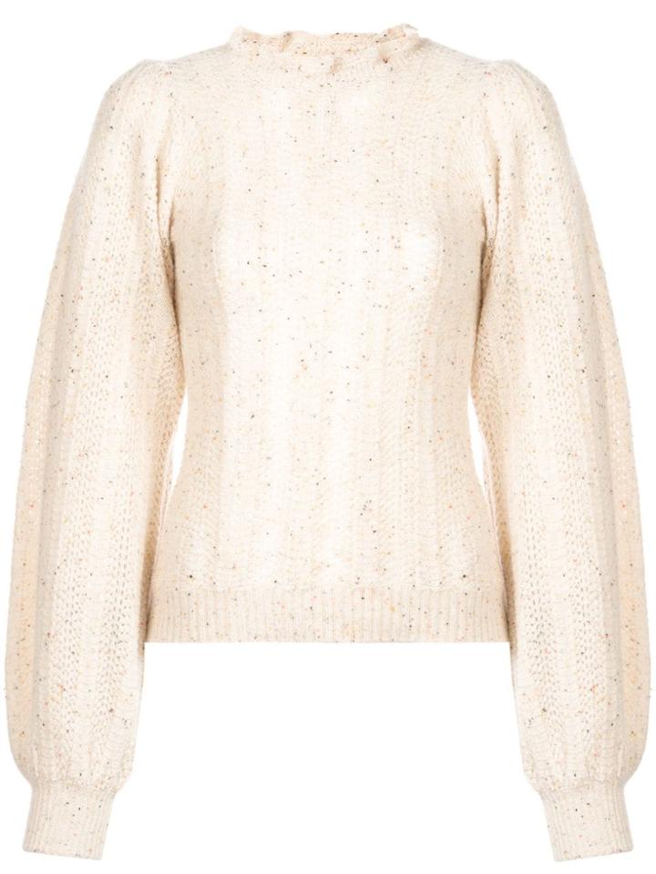 Ulla Johnson Ruffled Neck Sweater - White