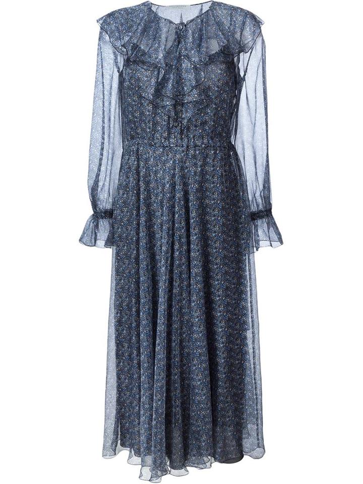 Philosophy Di Lorenzo Serafini Floral Print Ruffle Dress