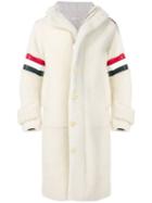 Thom Browne Articulated Dyed Shearling Parka - White