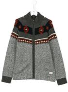American Outfitters Kids Embroidered Cardigan - Grey
