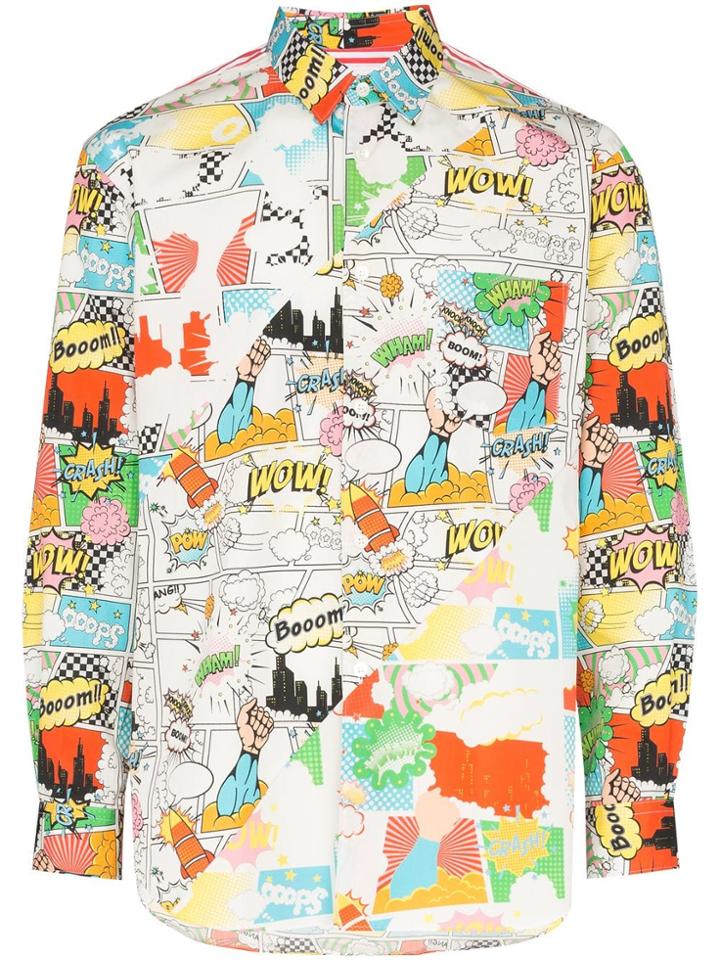Comme Des Garçons Shirt Comic Book Print Shirt - 1 Red