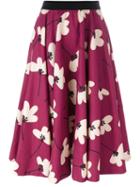 Eggs 'carlito' Full Skirt, Women's, Size: 40, Red, Cotton/polyester