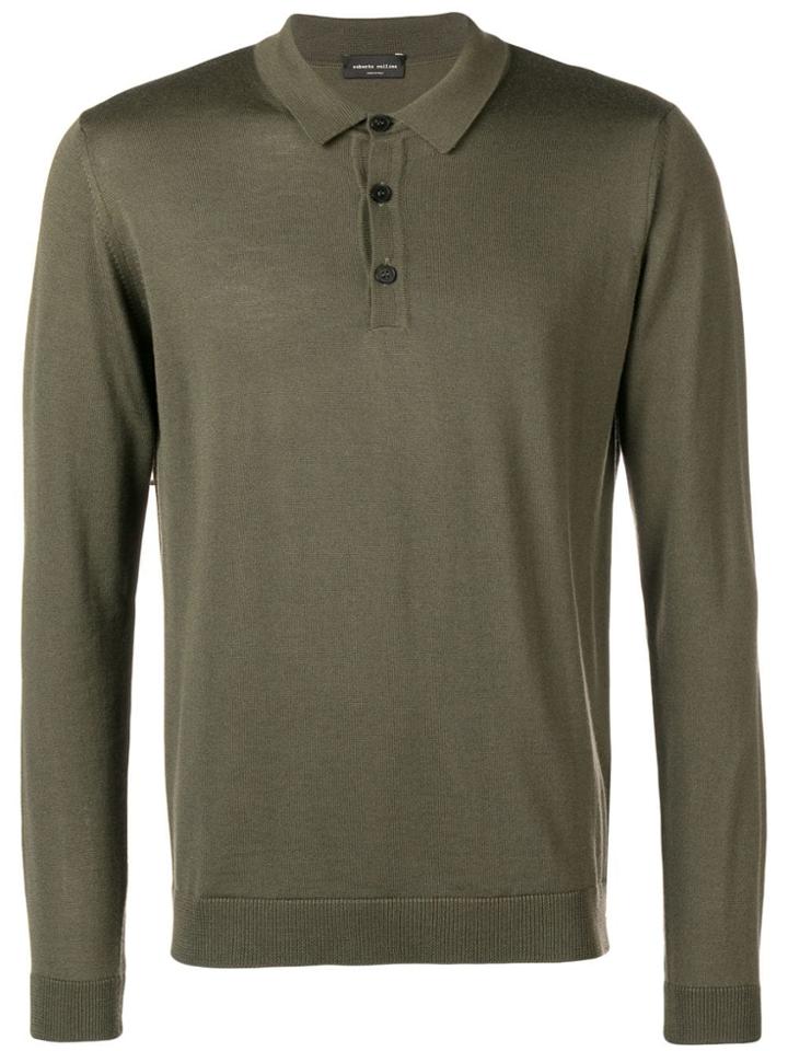Roberto Collina Merino Polo Shirt - Green