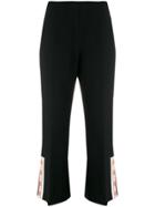 Elisabetta Franchi Cropped Button-cuff Trousers - Black