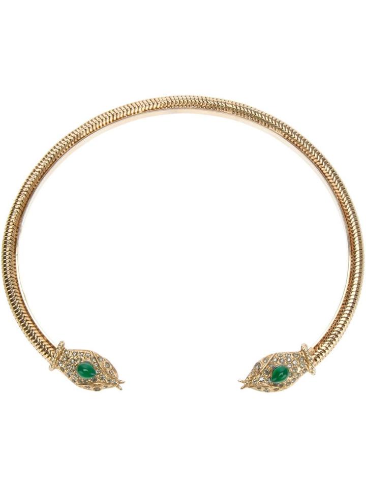 Katheleys Vintage Embellished Snake Choker - Metallic