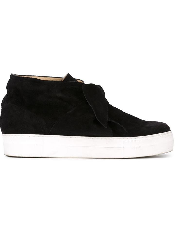 Ports 1961 Ribbon Sneakers, Men's, Size: 42, Black, Calf Leather/goat Skin/rubber
