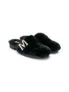 Monnalisa Slip-on Sandals - Black