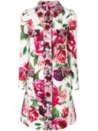Dolce & Gabbana Floral Jacquard Coat - Multicolour