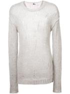 Lost & Found Ria Dunn Distressed Jumper - Nude & Neutrals