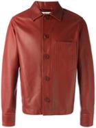 Marni - Boxy Leather Jacket - Men - Cotton/lamb Skin - 46, Red, Cotton/lamb Skin