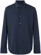 Z Zegna Classic Shirt, Men's, Size: Medium, Blue, Cotton