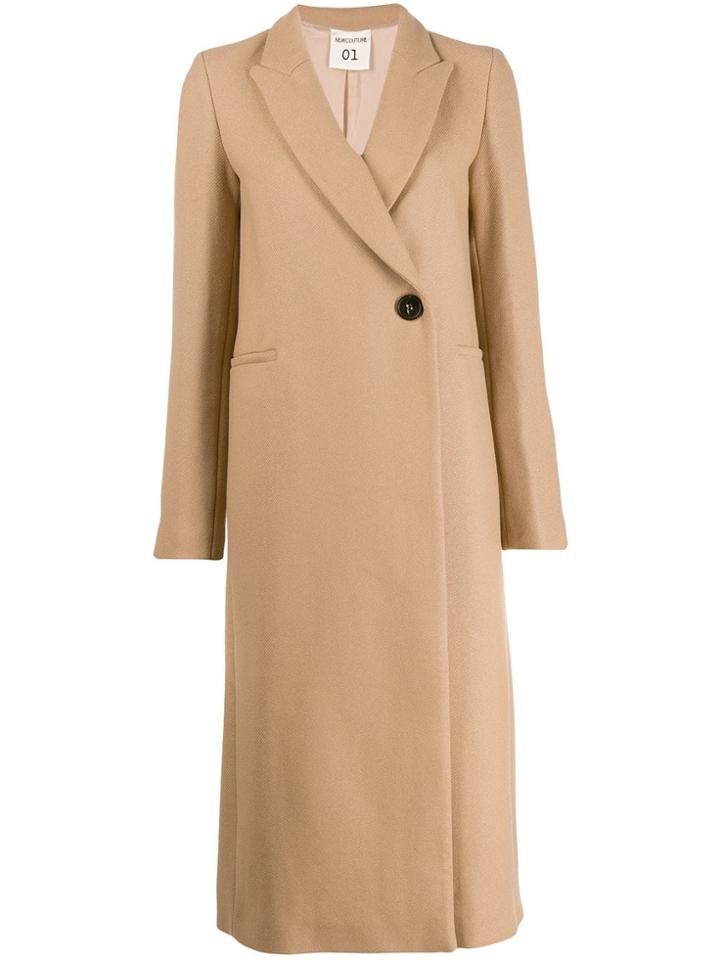 Semicouture Single-breasted Coat - Neutrals
