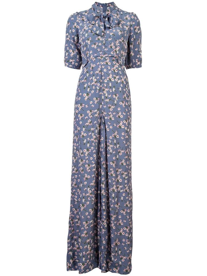By Timo Printed Daffodils Jumpsuit - Black