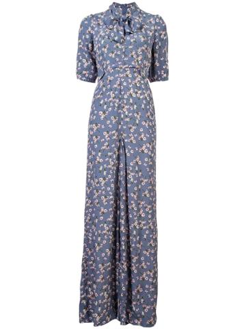 By Timo Printed Daffodils Jumpsuit - Black