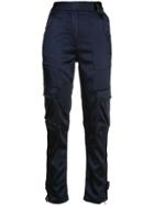 Jonathan Simkhai High-waisted Satin Cargo Trousers - Blue