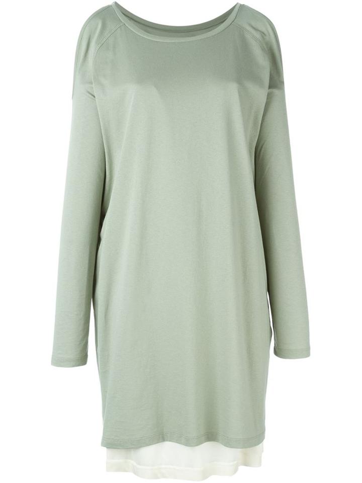 Mm6 Maison Margiela Open Shoulder T-shirt Dress