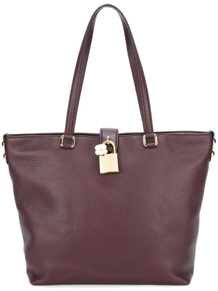 Dolce & Gabbana 'dolce' Shopper Tote, Women's, Pink/purple