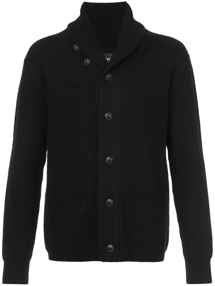 Rrl High-neck Knitted Cardigan - Black