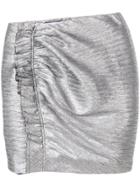 Iro Ruched Skirt - Metallic
