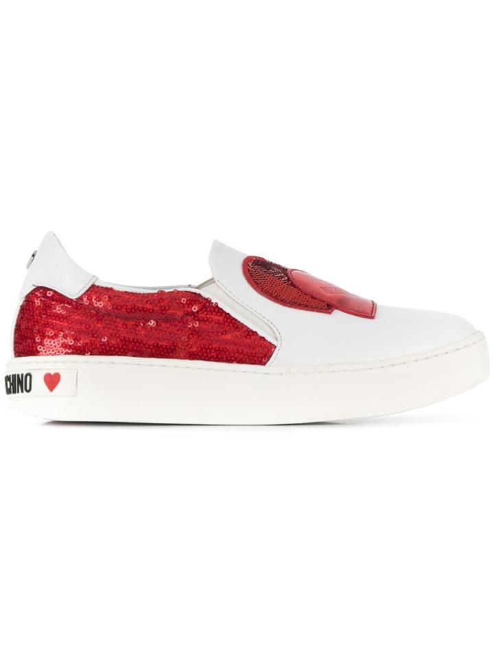Love Moschino Heart Sneakers - White