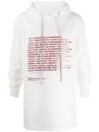 Rick Owens Drkshdw Poem Hoodie - White