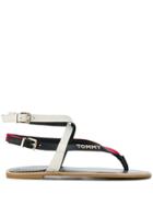 Tommy Hilfiger Flat Strappy Sandals - White