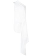 Stella Mccartney - One-shoulder Top - Women - Cotton - 42, Women's, White, Cotton
