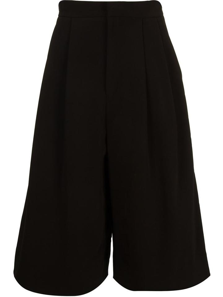En Route Wide Leg Culottes, Women's, Size: 1, Black, Polyester/triacetate