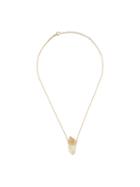 Jacquie Aiche '2 Diamond Row' Necklace, Women's, Metallic