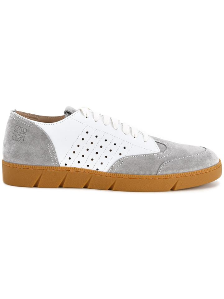 Loewe Contrast Panel Trainers - Grey