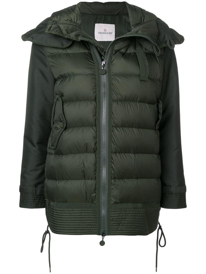 Moncler Padded Hooded Jacket - Green