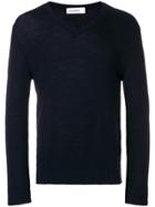 Jil Sander V-neck Sweater - Blue