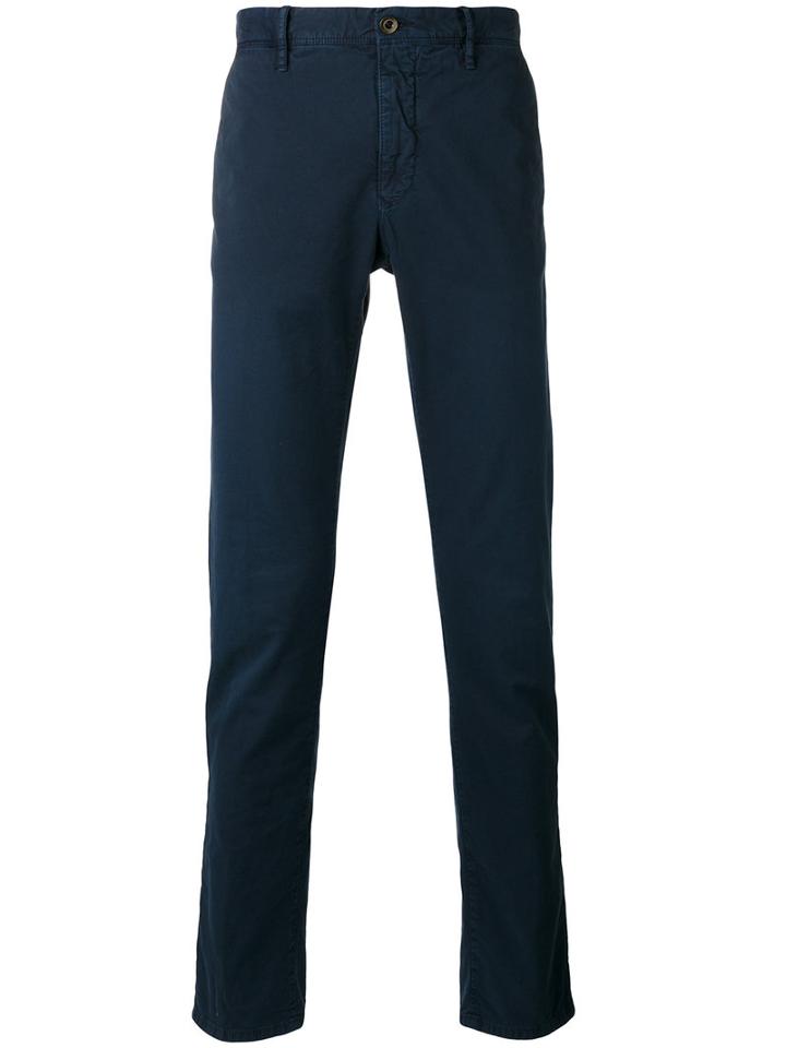 Incotex - Slim Fit Trousers - Men - Cotton/spandex/elastane - 31, Blue, Cotton/spandex/elastane