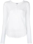 James Perse Henley T-shirt, Women's, Size: Large, White, Cotton
