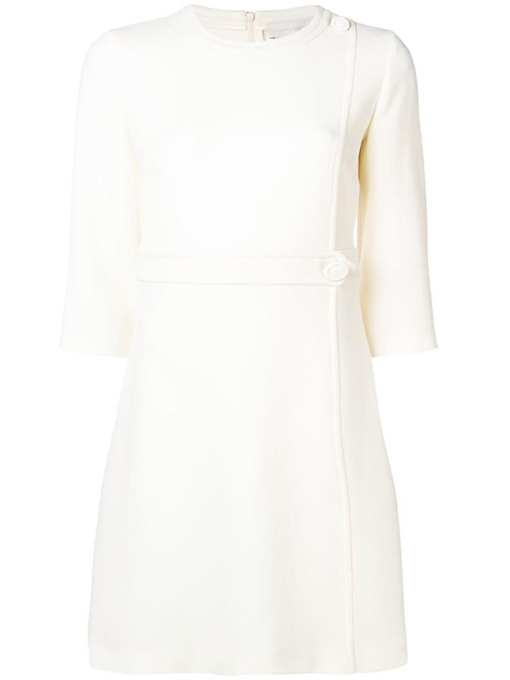L'autre Chose Long-sleeved Shift Dress - White