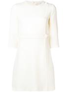 L'autre Chose Long-sleeved Shift Dress - White