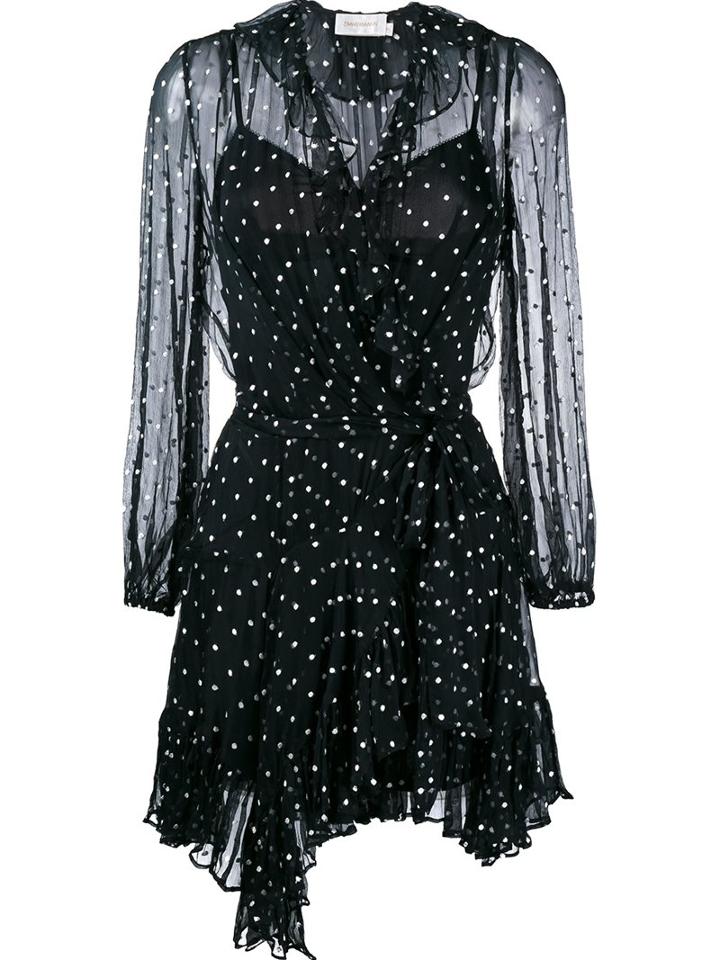 Zimmermann Polka Dot Wrap Dress